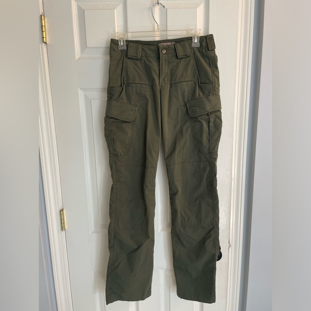 Size 2L, 5.11 Tactical Stryke® Women's Pant in Army Green.